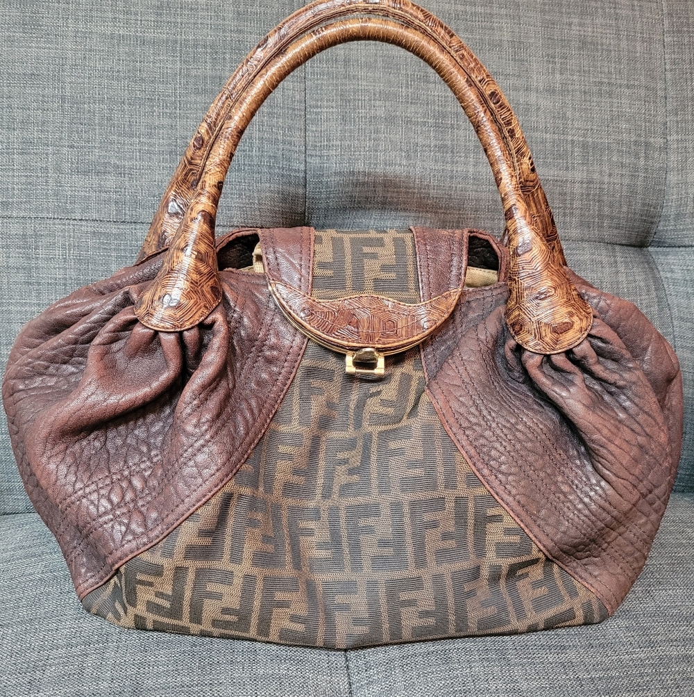 Fendi Brown Leather Handbag